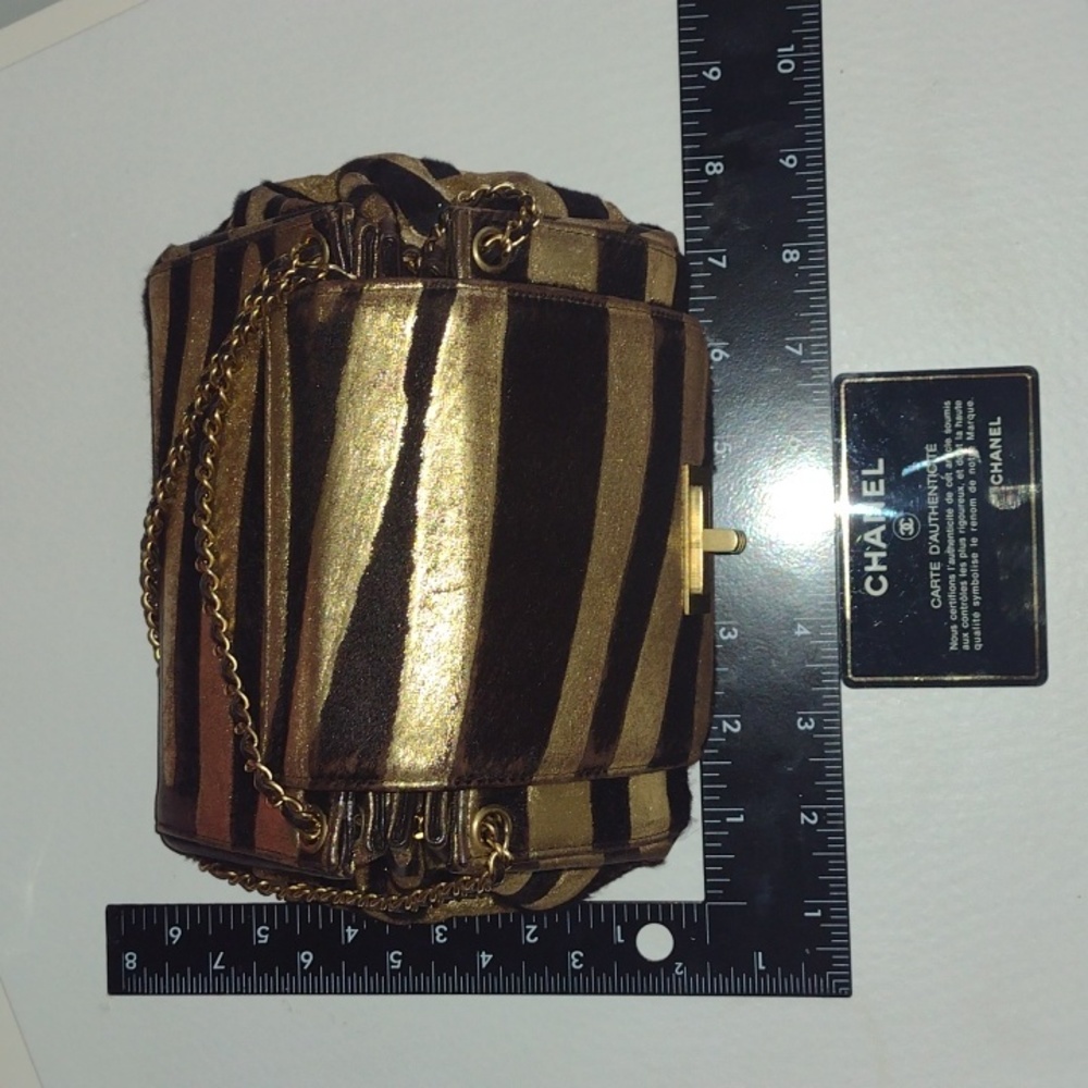CHANEL Vintage Mini 2.55 Mademoiselle Lock Flap Pony Hair Bag AUTHENTIC - Picture 15 of 15